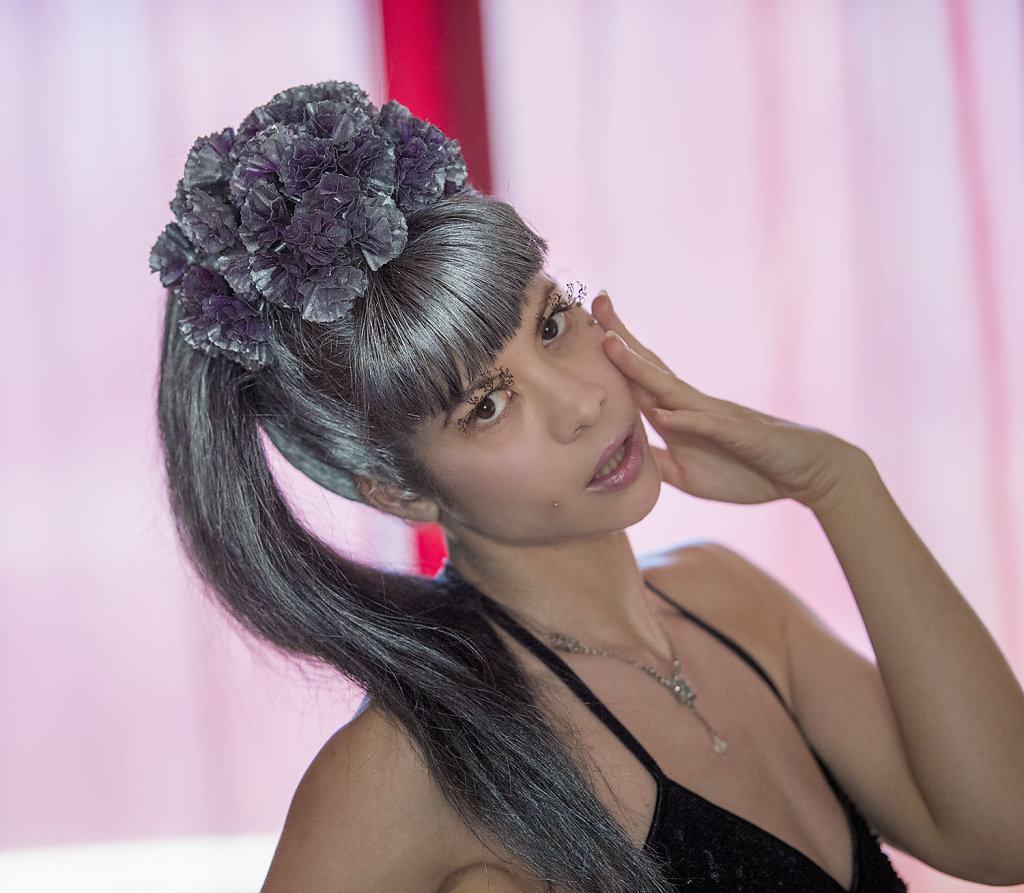 Coiffure : Elizabeth Giry - Modéle Eve Stevens